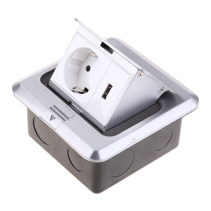 Ổ Cắm Điện USB 16A 125V Chuẩn Châu Âu / Tây Ban Nha