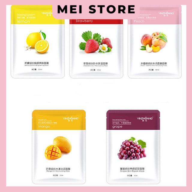 Mặt Nạ Dưỡng Da Trái Cây Tươi 10 Vị YINZHUANG Mask Hoa quả Siêu Cấp Hàng Xịn