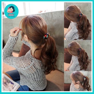 Dây buộc tóc gắn hoa Hàn Quốc