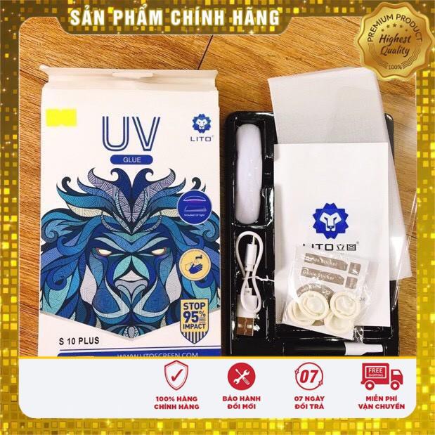 Kính cường lực Lito cao cấp UV Full màn hình công nghệ mới đèn UV samsung S8,9,10,20,20 Ultra