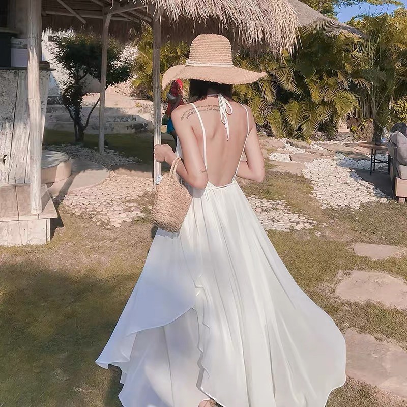 Maxi Đi Biển 2 Tầng Hở Lưng Sang Chảnh Quyến Rũ,kèm ảnh thật ở cuối | BigBuy360 - bigbuy360.vn