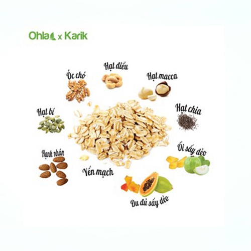 Bộ đôi năng lượng Hearty gồm 1 túi Ngũ Cốc Dinh Dưỡng Hearty 180gr và 1 túi Trái Cây Sấy Mix Hạt Hearty 100gr