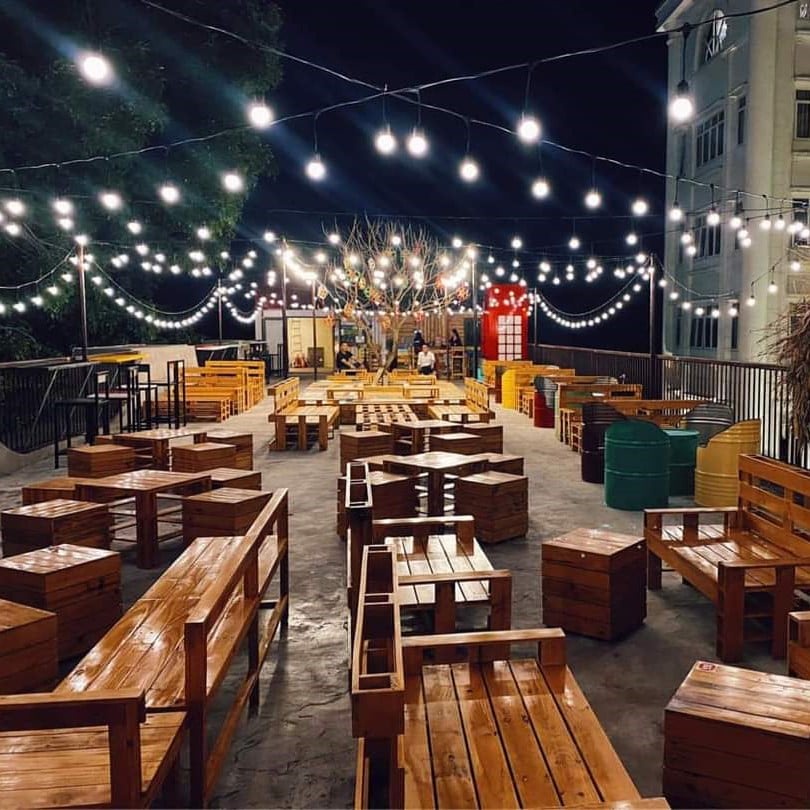 Dây Đèn Led Trang Trí Ngoài Trời 10M 20 bóng 3W - Dây Đèn Trang Trí Quán Cà Phê, Trà Chanh, Nhà Hàng