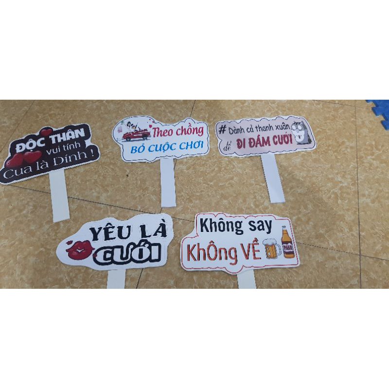 Combo 10 hashtag chụp ảnh đám cưới (chọn mẫu theo yêu cầu)