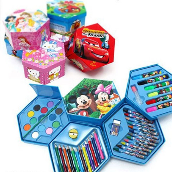 HỘP BÚT MÀU 4 TẦNG 46 MÓN [HOT trend]