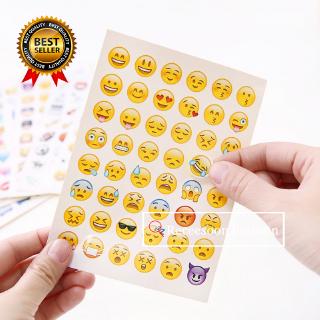 Sticker dán trang trí tập ảnh hình biểu tượng cảm xúc dễ thương