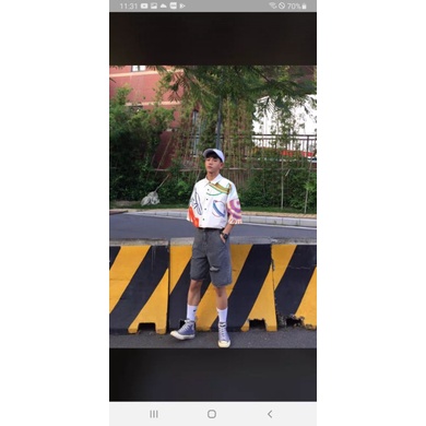 Áo Sơ Mi Tay Ngắn Unisex Cổ Bẻ Phong Cách Hàn Quốc Freesize