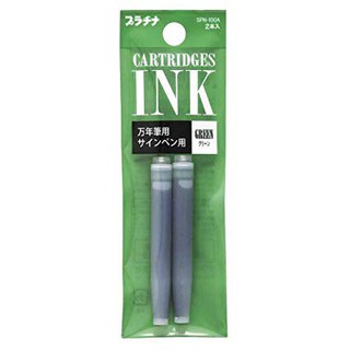 Ống mực bút máy Platinum Preppy - Màu xanh lá (Green) - 01 ống