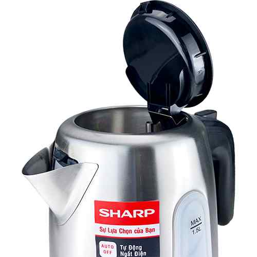 Bình đun siêu tốc Sharp 1.5 lít EKJ-15EVS-ST - Hàng chính hãng