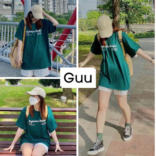 Bộ hè form rộng unisex style hàn quốc GUU