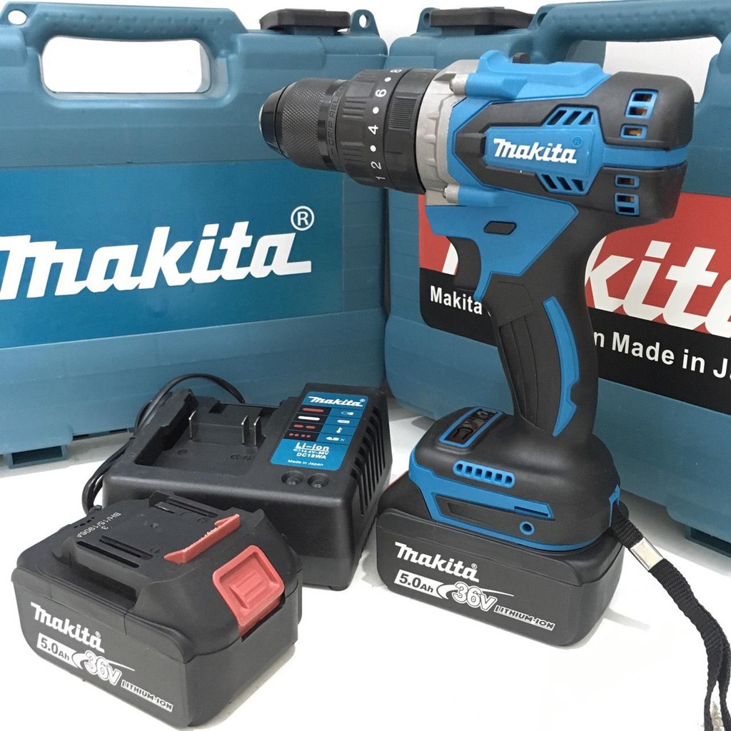 Máy Khoan Pin Bắt Vít Makita 36V Không Than - Tặng Mũi Khoan