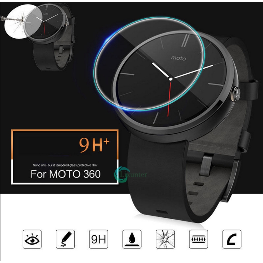 For Motorola Moto 360 1st 2nd Gen 42mm/46mm 9H+ Tempered Glass Screen Protector <lixvn>