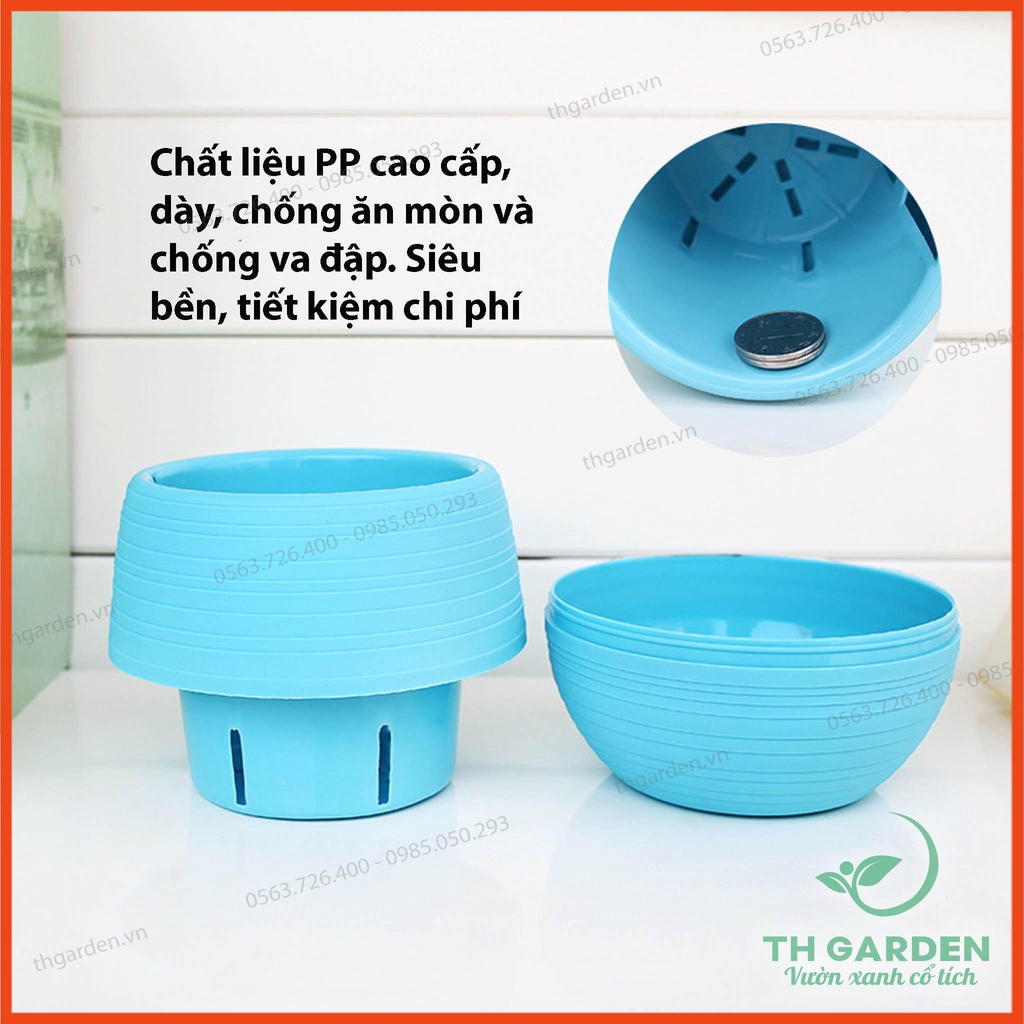 Châu trồng cây nhựa để bàn mini