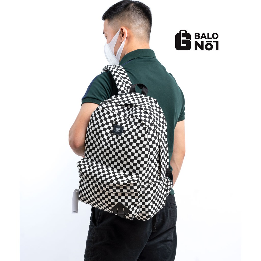 [AUTH GIÁ XƯỞNG] Balo Thời Trang Nam Nữ Balo đi học Caro Old Skool Checkerboard