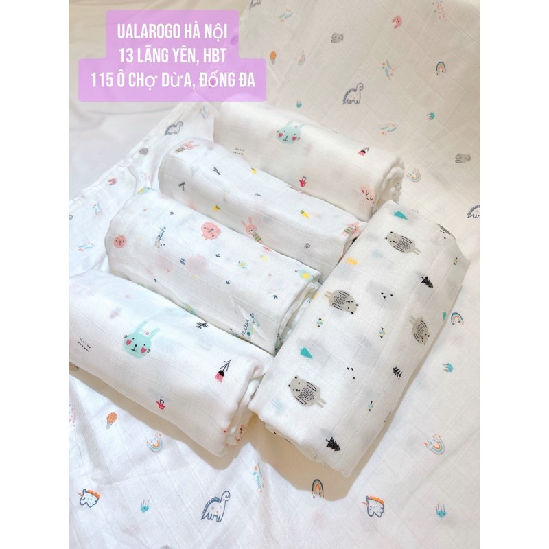 Khăn tắm/ Khăn đa năng sợi tre UalaRogo KT: 125x125cm