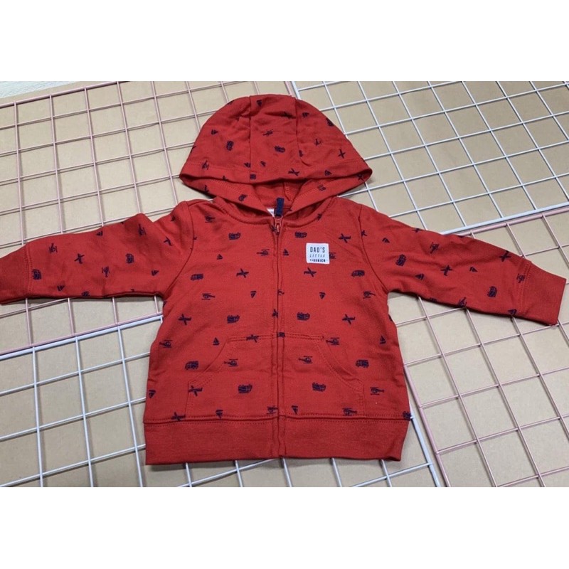 Áo khoác nỉ Ca r te r cho bé trai, bé gái có mũ