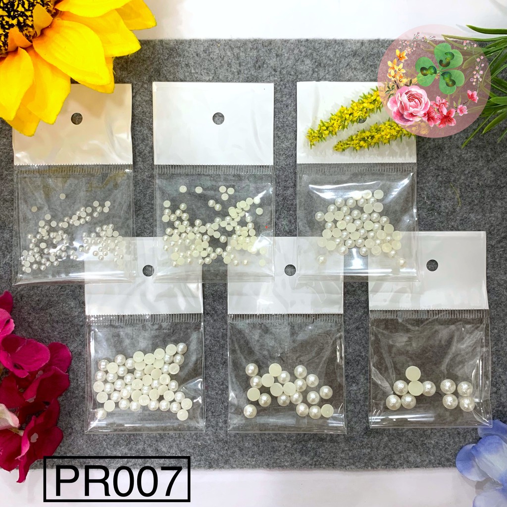 Mã PR007 - Set Trai sần 350 viên, chuẩn chất lượng, đính dán móng, làm nhụy hoa siêu sang chảnh.