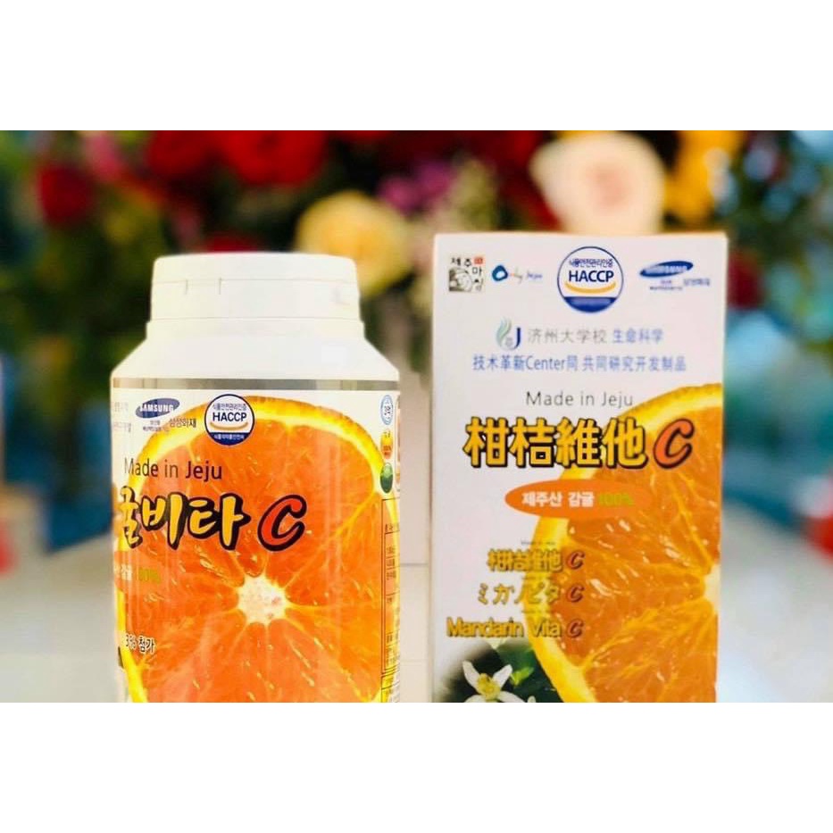 𝐕𝐢𝐭𝐚𝐦𝐢𝐧 𝐂 𝐂𝐚𝐦 𝐉𝐞𝐣𝐮 Hàn Quốc Chính Hãng ( Hộp 278 viên)