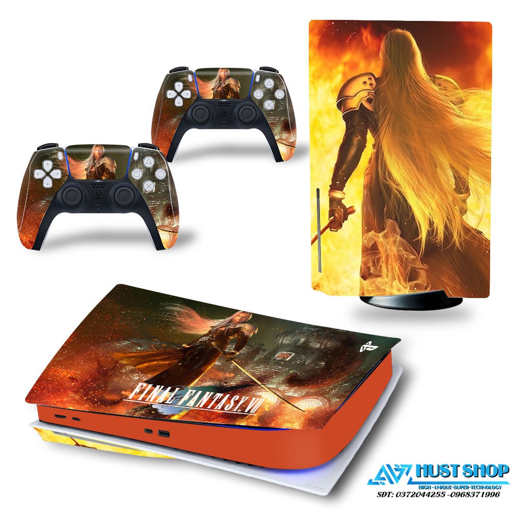 Dán Skin PS5 Full Combo Thân Máy + 2 Tay Cầm Sticker PS5
