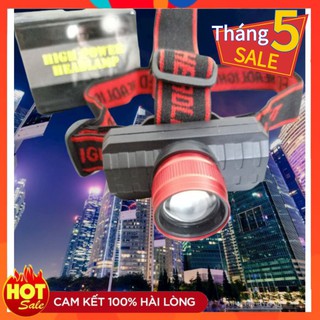 Đèn mini đội đầu headlamp 3 chế độ sáng & nháy sos siêu sáng 2019