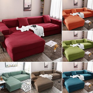 Hình dạng L Bọc Sofa Sarung Sofa 1 2 3 4 Ghế Bảo vệ Sofa Căng đàn hồi Lớp phủ trượt