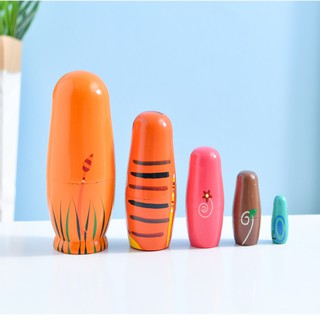 Set 5 Đồ Chơi Búp Bê Gỗ Đáng Yêu