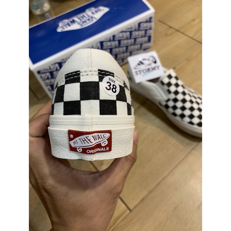 [Mã FAGREEN245 giảm tới 30K đơn 99K] [1:1 -Box Xanh] Giày Thể Thao Lười Slip On Caro Đen Trắng Nam Nữ | BigBuy360 - bigbuy360.vn