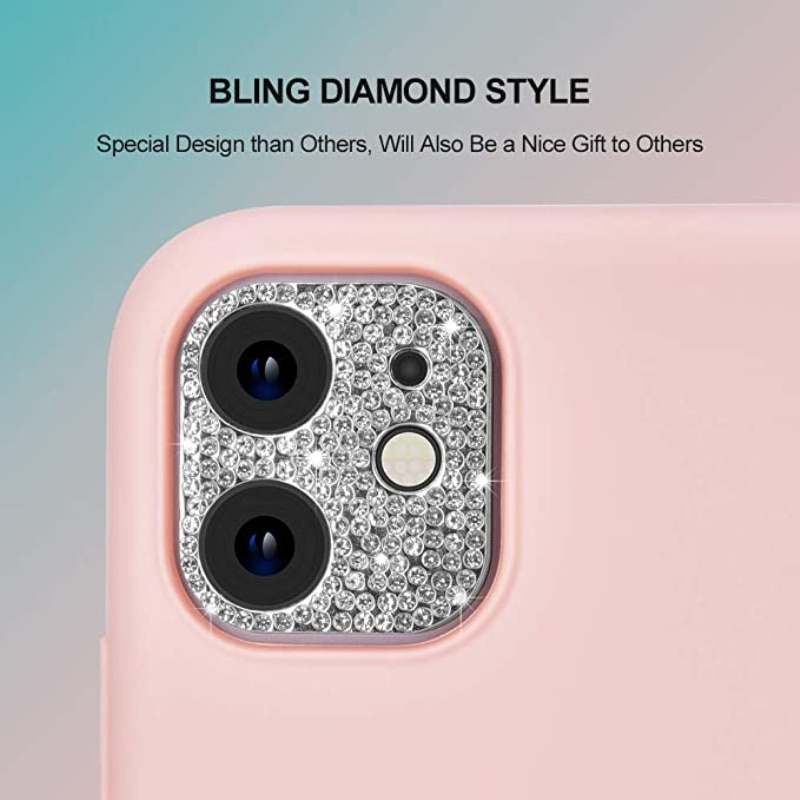 Vòng kim cương lấp lánh gắn ống kính máy ảnh cho iPhone 13 Pro Max