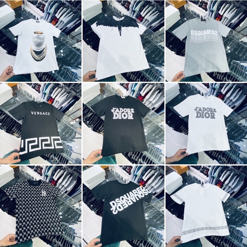 Áo phông thời trang, Áo thun nam mùa hè cotton btshop từ 45 đến 80 kg