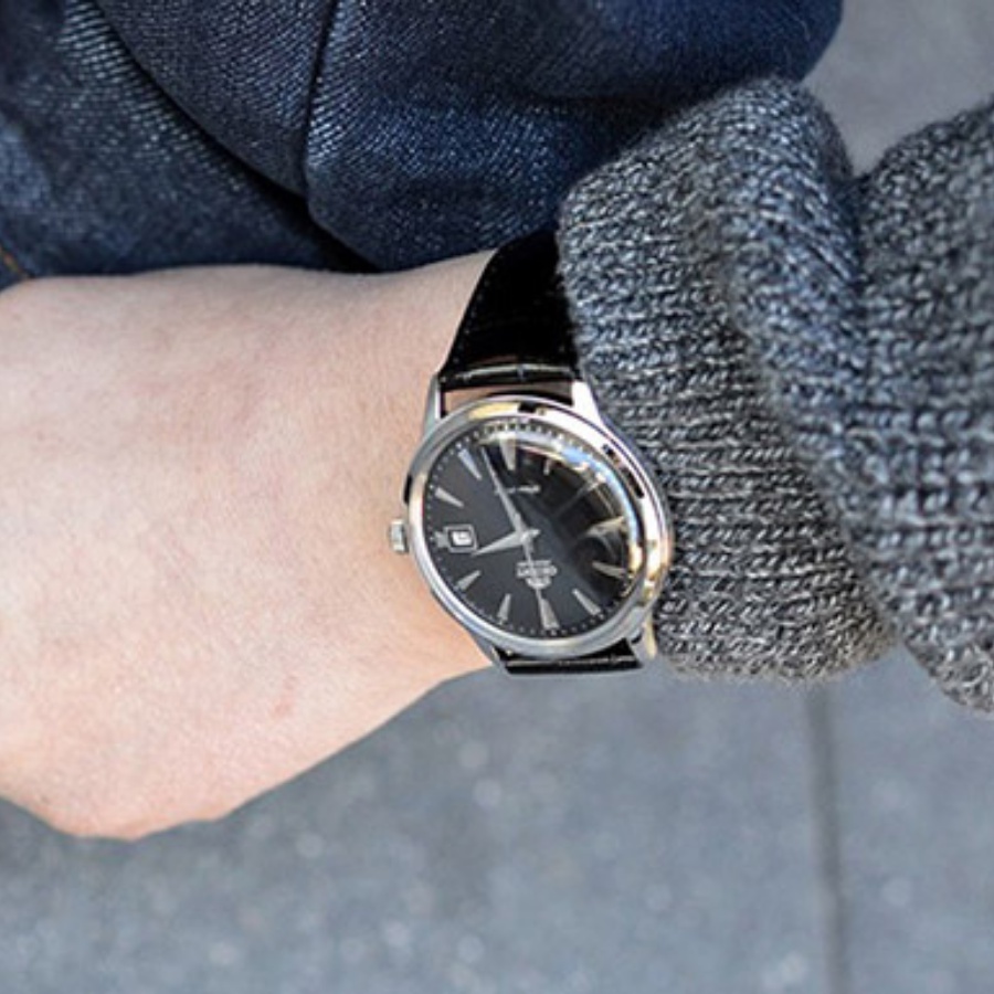 Đồng hồ cơ nam Orient FAC00004B0 mặt kính cứng chống va đập, chống nước 3 ATM, dây da thời trang cao cấp chính hãng