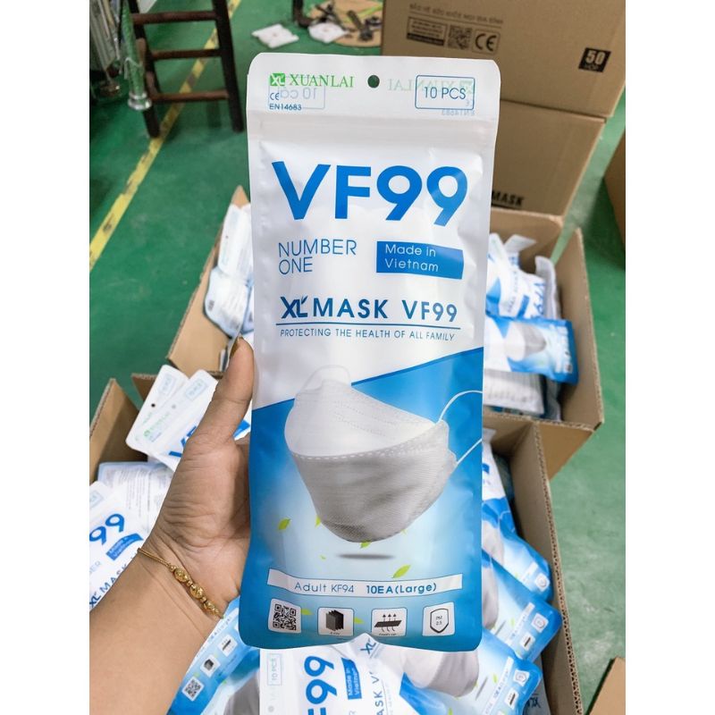 Khẩu trang 4 lớp KF94 Xuân Lai có ( 1 Túi 10 chiếc) | BigBuy360 - bigbuy360.vn