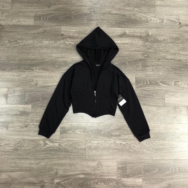 Áo khoá nỉ da cá có mũ