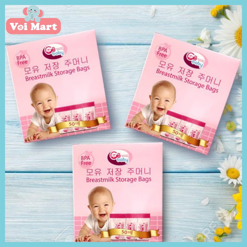  ⭐DEAL SOCK⭐ TÚI TRỮ SỮA GB BABY HÀN QUỐC 250ML HỘP 50 TÚI