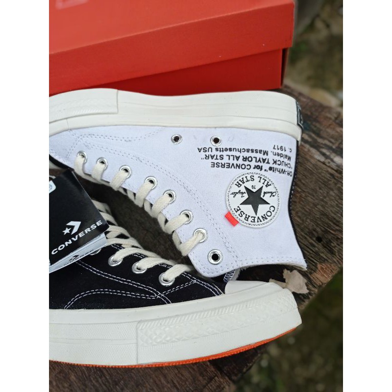 Giày Thể Thao Converse All Star 70s X Off White Cổ Cao Cá Tính