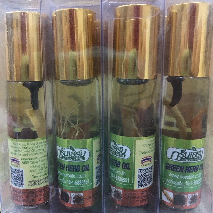 Dầu Lăn Thảo Dược Green Herb 8ml Thái Lan