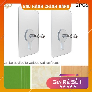 Miếng dán tường PVC kèm ốc vít chịu lực bền bĩ dùng để treo đồ, gắn giá treo khăn
