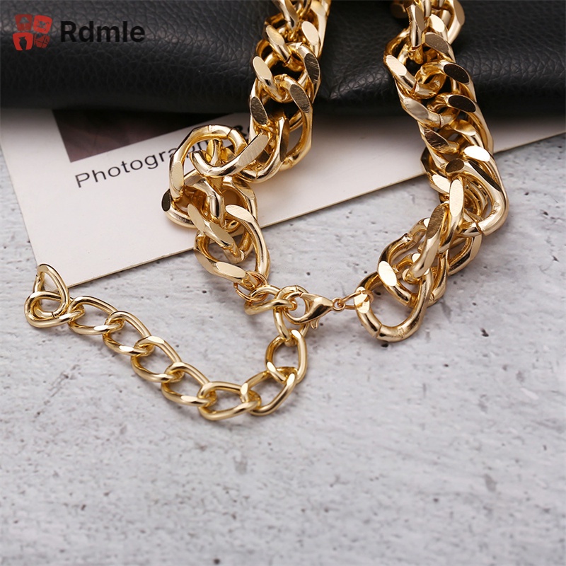 Vòng cổ Kim Loại Dày Phong Cách Hip Hop Cá Tính Dành Cho Nam Và Nữ