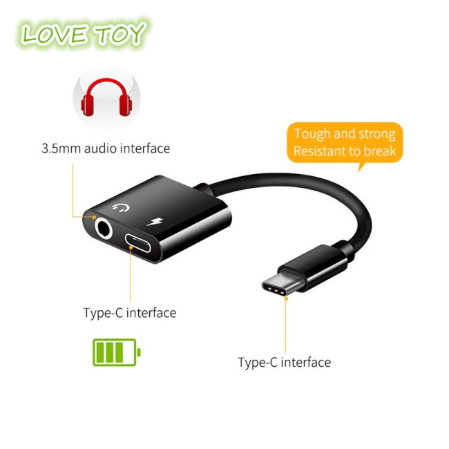 Dây Cáp Chuyển Đổi Cổng USB Type C Sang Cổng Âm Thanh 3.5mm Cho Samsung S8 Huawei mate 9 LG G5