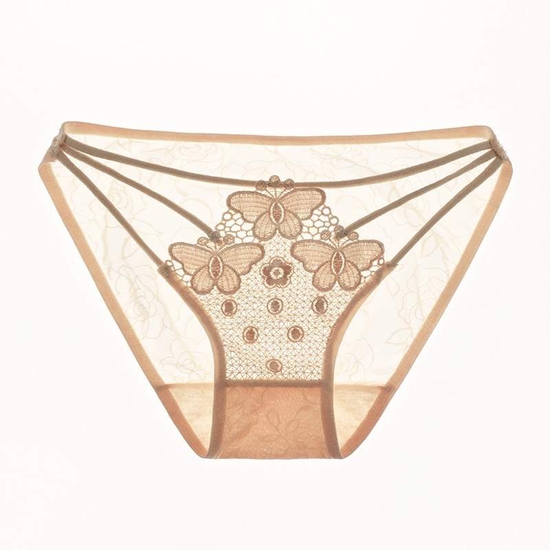 Quần Lót Ren ZT006-9802 Trong Suốt Đính Hạt Ngọc Trai 40kg - 60kg