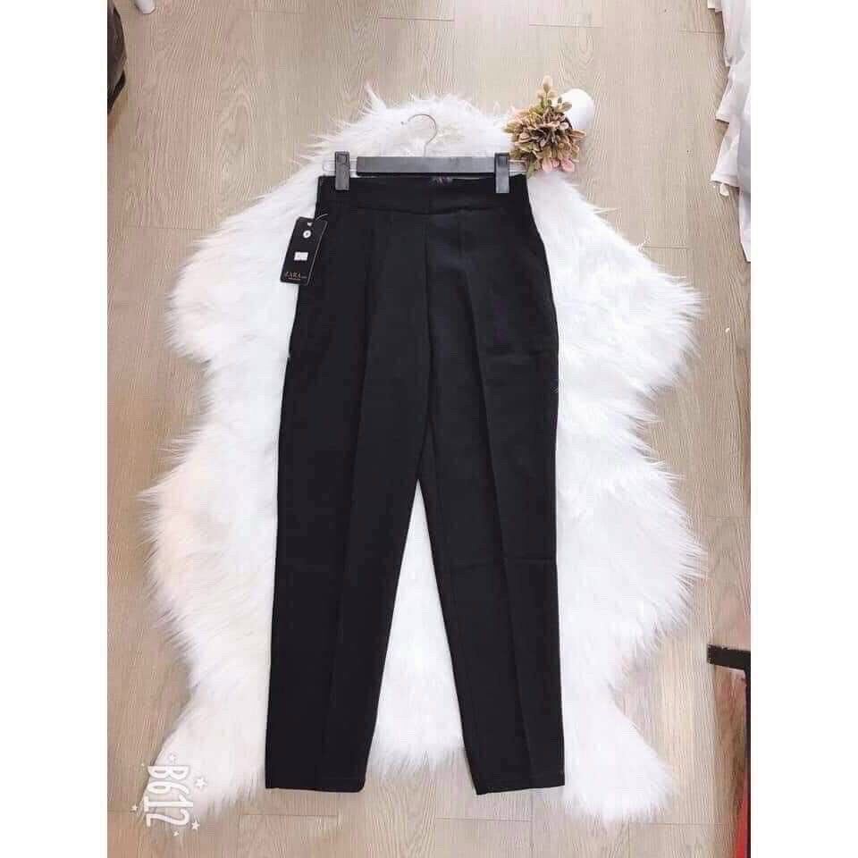 Quần baggy nữ cạp lưng chun sau