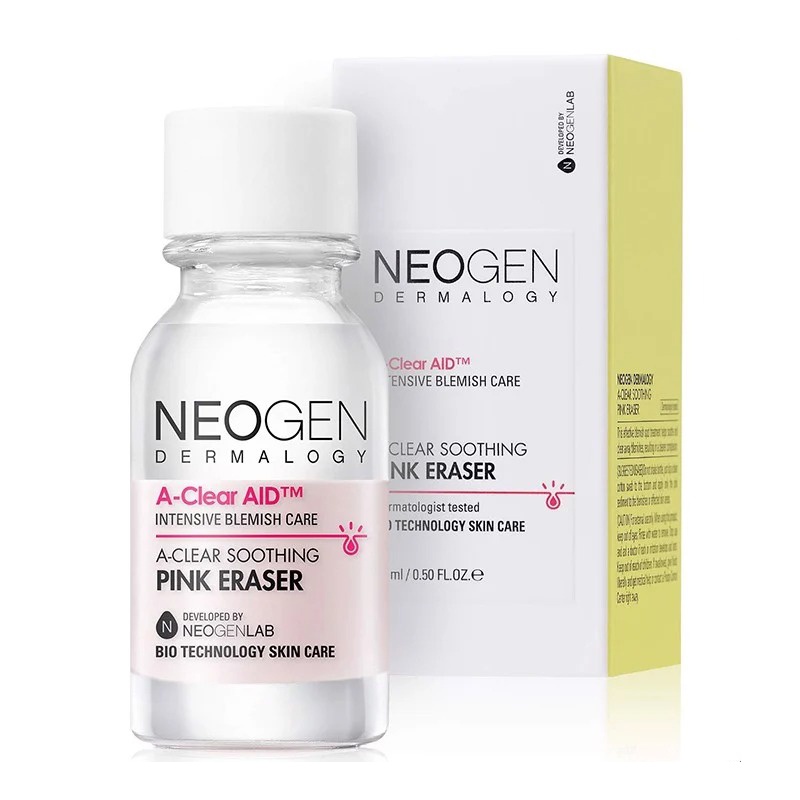 Chấm Mụn 2 Lớp Xẹp Mụn Sau 4H Neogen Dermalogy A-Clear Aid Soothing Pink Eraser 15ml