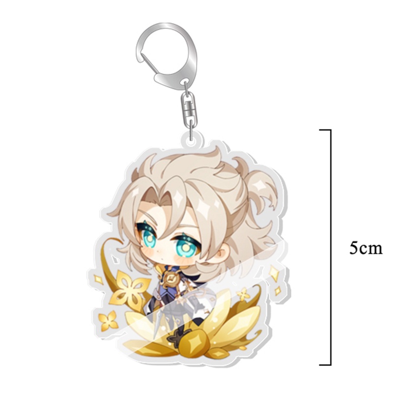 Móc Khóa Nhựa Acrylic Hai Mặt Hóa Trang Nhân Vật Kaedehara Kazuha