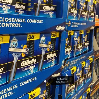 Dao cạo râu gillette custom plus 3 lưỡi - usa
