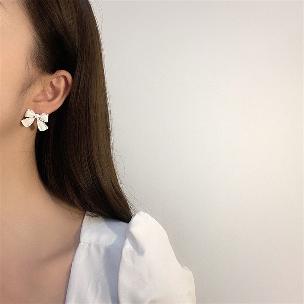Khuyên tai hình nơ xinh xắn dành cho bạn nữ Yanqueens Đồ trang sức