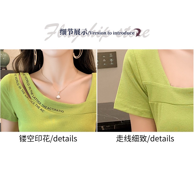 Áo Thun cotton Tay Ngắn Phong Cách Mới Cho Nữ