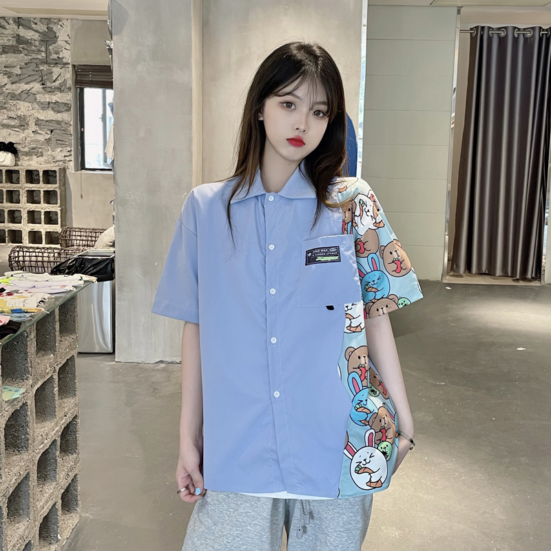 Áo sơ mi tay ngắn thời trang dành cho nữ