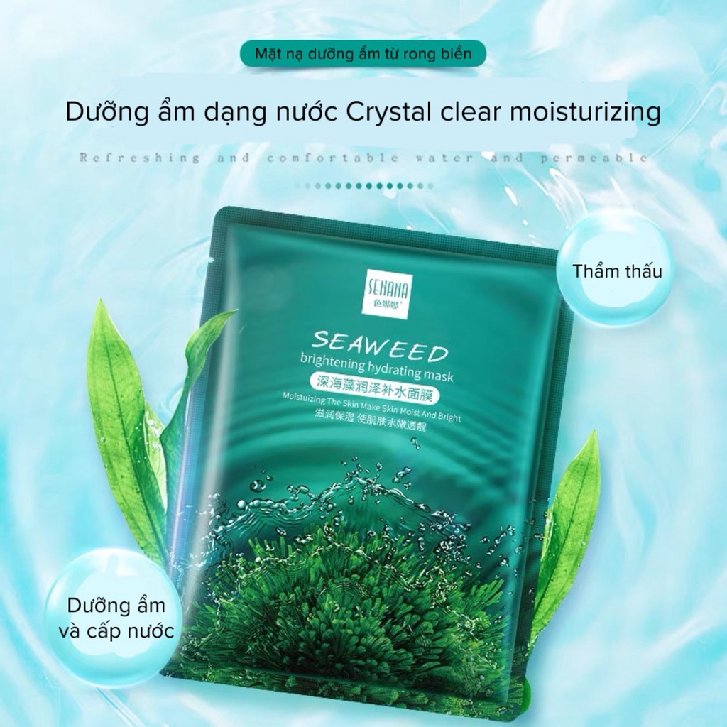 Mặt nạ giấy tảo biển cấp ẩm dưỡng trắng da làm lành mụn 30g MINIGIRL MN5