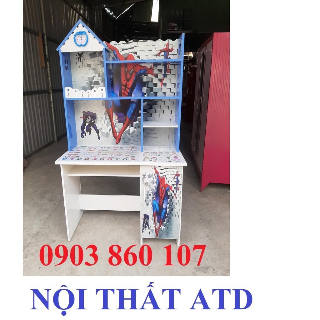 Bàn học sinh nhựa Đài Loan in hình 3d siêu đẹp cho bé doremon công chúa kitty bàn trẻ em