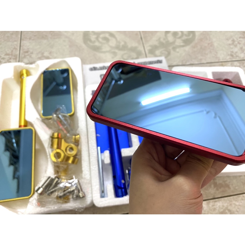 GƯƠNG CHIẾU HẬU XE MÁY RIZOMA KIỂU IPHONE MẶT GƯƠNG CHỐNG CHÓI CỰC AN TOÀN VÀ THỜI TRANG - ĐÈN XE VIỆT