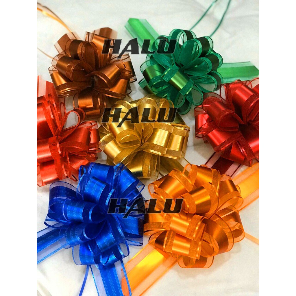 Nơ Rút bông to 9 tầng Trang Trí lẳng quà, quà tặng - Gói Quà Tết, giỏ quà tết,Gấu Bông, Hộp Quà - VPP Halu